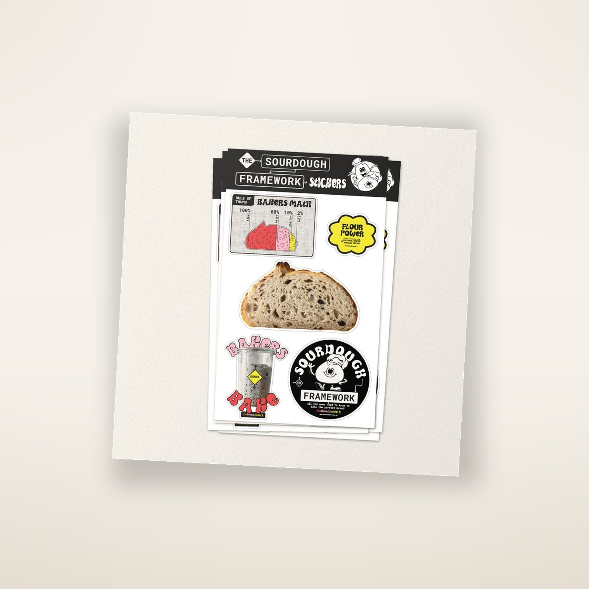 Wild & Yeasty sourdough sticker collection